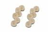 Muslin Buffing Wheels     (12pc) <br> 1 x 16 Ply <br> 1 Row Stitched <br> Grobet 17.616